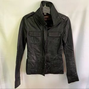 Danier Black Leather Jacket